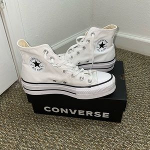 High top white converse